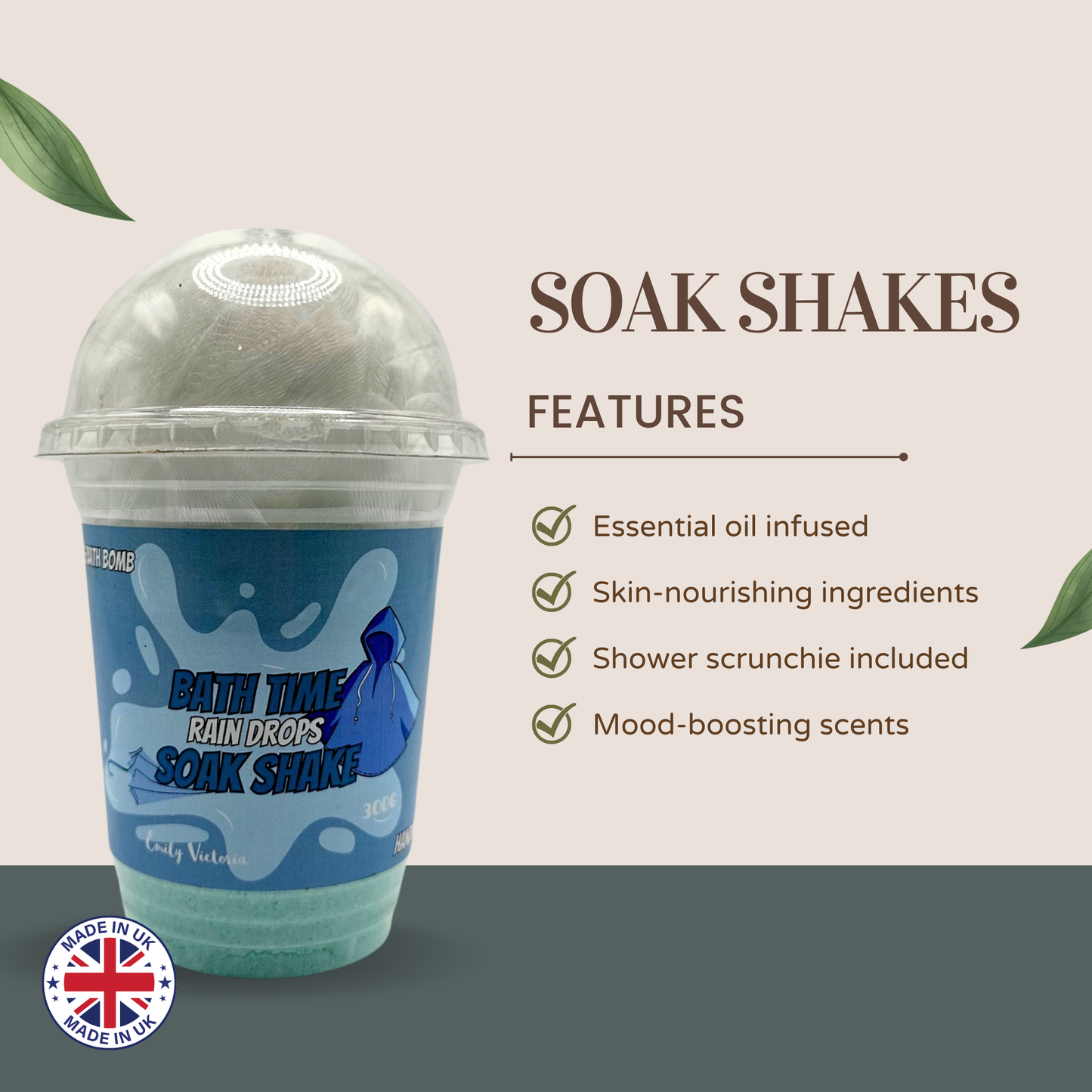 Rain Drops Bath Bomb Smoothie Shake