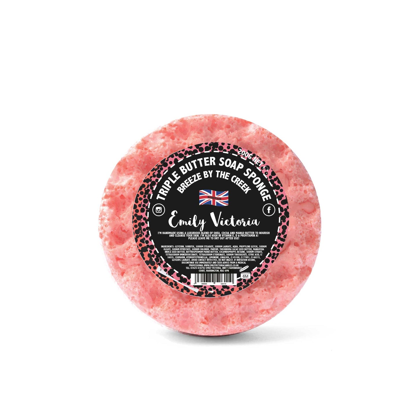 Breeze By The Creek Triple Butter Soap Sponge