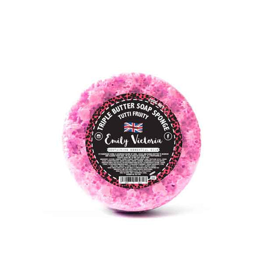 Tutti Fruity Essential Oil Triple Butter Soap Sponge