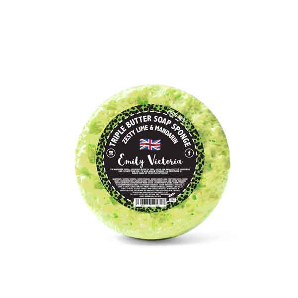 Zesty Lime & Mandarin Triple Butter Soap Sponge