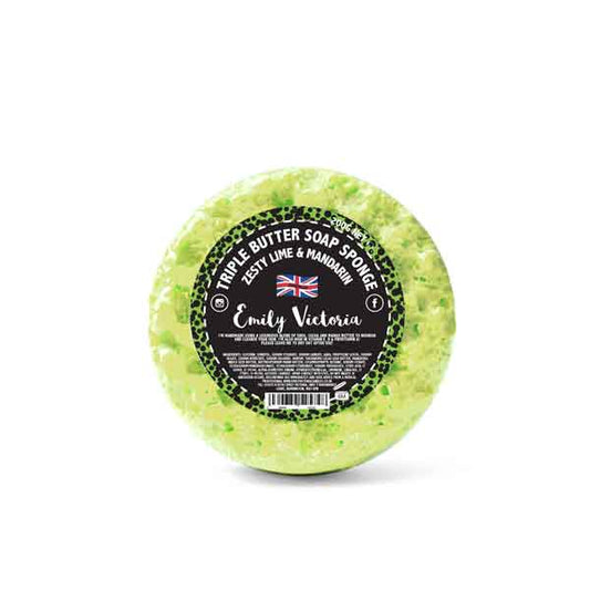 Zesty Lime & Mandarin Triple Butter Soap Sponge