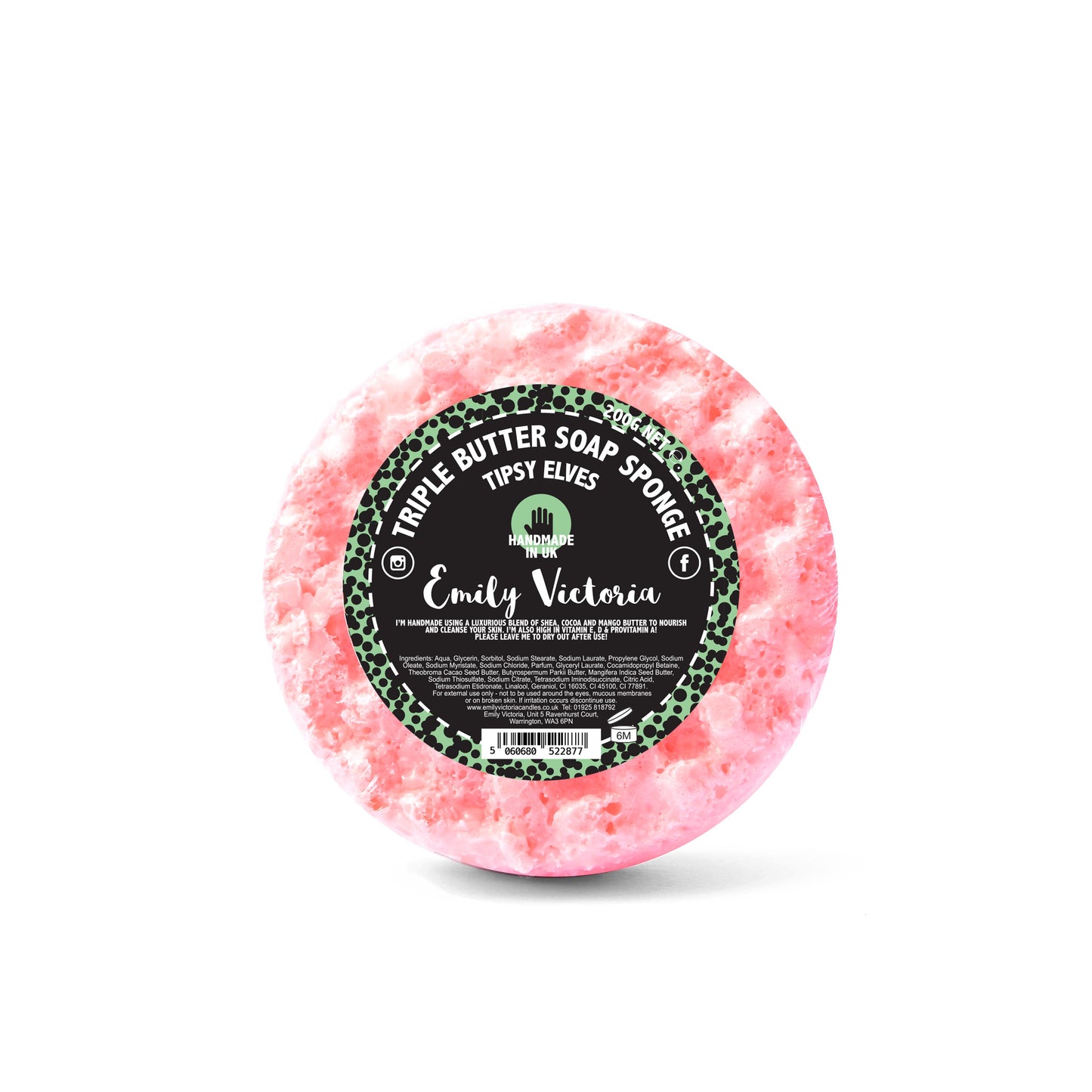 Tipsy Elves Triple Butter Soap Sponge